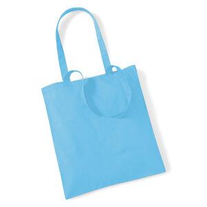 Westford mill WM101 - Tote Bag en coton Surf Blue