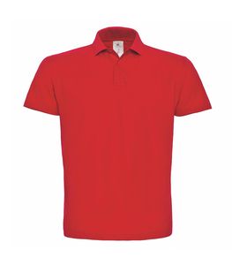 B&C BCID1 - Polo Homme Manches Courtes Rouge