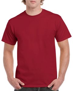 Gildan GN180 - Tee shirt pour Adulte en Coton Lourd Rouge Cardinal