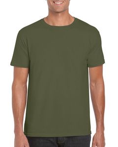 Gildan GN640 T-shirt Manches Courtes Homme Vert Militaire