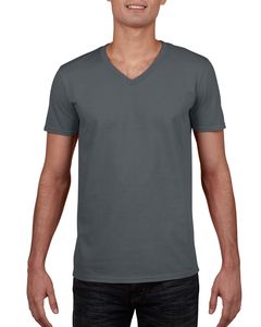 Gildan GN646 - T-Shirt Homme Col V 100% Coton Charcoal