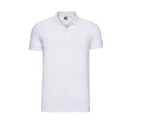 Russell JZ566 - Polo Homme en Coton Blanc