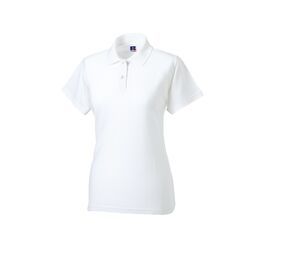 Russell JZ69F - Polo Piqué Femme 100% Coton Blanc