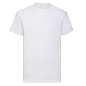 Fruit of the Loom Original SC220 - Tee Shirt Col Rond Homme Blanc