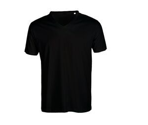 Sans Étiquette SE683 - T-Shirt Col V Homme Noir