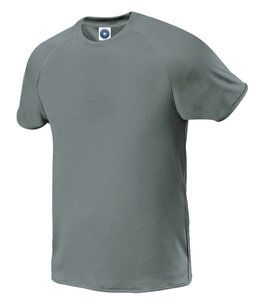 Starworld SW300 - T-Shirt Technique Homme Manches Raglan Gris Athlétique