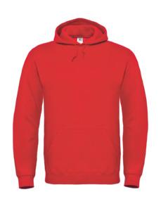 B&C BCID3 - Sweat Capuche Homme & Femme Coton Rouge