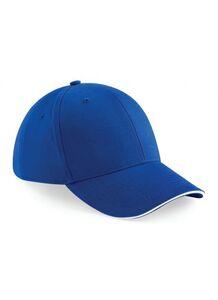 Beechfield BF020 - Casquette de Sport 6 Panneaux Bright Royal/White