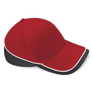 Beechfield BF171 - Casquette 5 Panneaux Teamwear Classic Red/Black/White