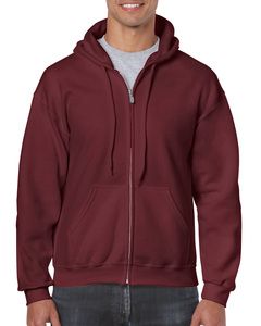 Gildan GN960 - Sweat Capuche Homme Grand Zip Maroon