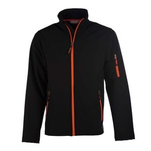 Pen Duick PK768 - Veste Softshell Homme Black/Orange