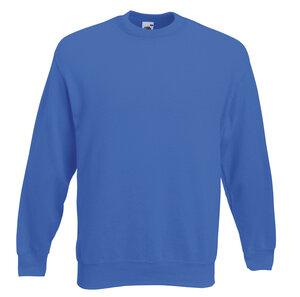 Fruit of the Loom SC250 - Sweatshirt Manches Droites Bleu Royal