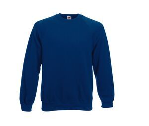 Fruit of the Loom SC260 - Pull à Manches Raglan Homme Marine