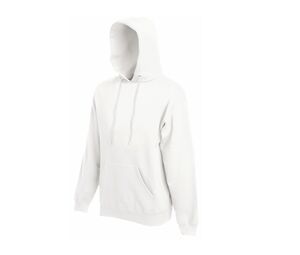 Fruit of the Loom SC270 - Sweat Shirt Capuche Homme Coton Blanc