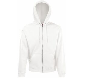 Fruit of the Loom SC374 - Sweat à Capuche Zippé Homme Blanc