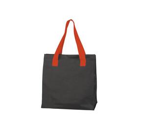 Black&Match BM900 - Shopping Bag Anses Contrastées Black/Orange