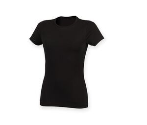 Skinnifit SK121 - Tee-Shirt Femme Stretch Coton Noir