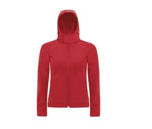 B&C BC660 - Veste Soft-Shell femme à capuche Rouge