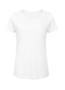 B&C BC047 - Tee Shirt Femme Coton Biologique Chic White
