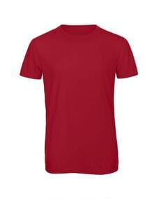 B&C BC055 - Tee-Shirt Col Rond Homme Manches Courtes Rouge