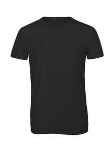 B&C BC055 - Tee-Shirt Col Rond Homme Manches Courtes Noir