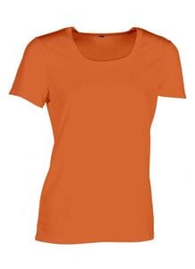 Sans Étiquette SE101 - Tee-Shirt Respirant Femme Fluorescent Orange