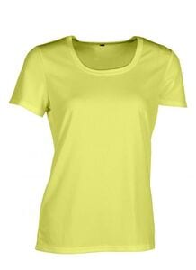 Sans Étiquette SE101 - Tee-Shirt Respirant Femme Fluorescent Yellow