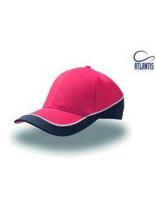 Atlantis AT088 - Casquette 6 Pans Constratée Red/Navy