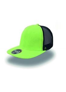 Atlantis AT092 - Casquette Visière Plate Style Trucker Green/Black