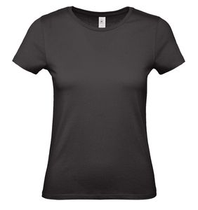 B&C BC02T - Tee-Shirt Femme 100% Coton Noir