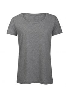 B&C BC056 - Tee-Shirt Femme Tri-Blend Heather Light Grey