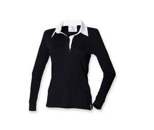 Front row FR101 - Polo rugby femme Noir