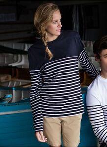 Front row FR134 - Tee-Shirt Manches Longues Navy/White