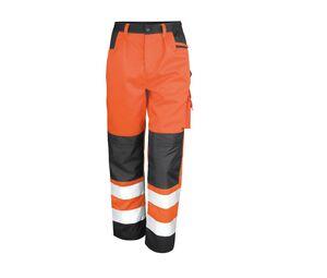 Result RS327 - Pantalon Haute Visibilité Multi-Poches Fluorescent Orange