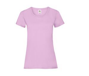 Fruit of the Loom SC600 - T-Shirt Femme Coton Lady-Fit Light Pink
