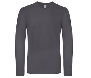 B&C BC05T - Tee-shirt homme manches longues Dark Grey