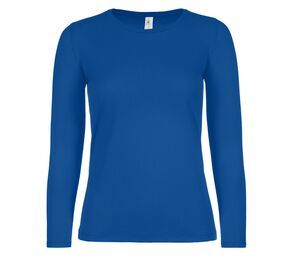 B&C BC06T - Tee-shirt femme manches longues Bleu Royal