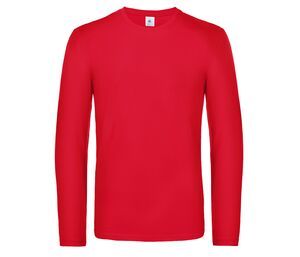 B&C BC07T - Tee-shirt homme manches longues Rouge
