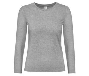 B&C BC08T - Tee-shirt femme manches longues Sport Grey