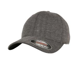 FLEXFIT 6277HM - Casquette motif chevrons Black / Heather Grey