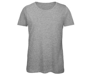 B&C BC043 - Tee-Shirt Femme Coton Organique Sport Grey