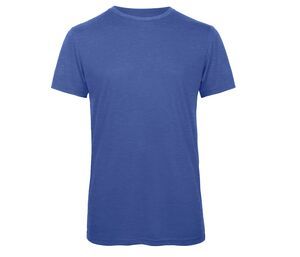 B&C BC055 - Tee-Shirt Col Rond Homme Manches Courtes Heather Royal Blue