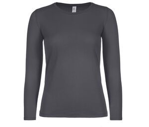 B&C BC06T - Tee-shirt femme manches longues Dark Grey