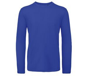 B&C BC070 - Tee-Shirt Coton Bio Homme Manches Longues Cobalt Bleu