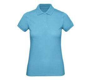 B&C BC401 - Polo 100% Coton Bio Femme Very Turquoise