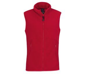 B&C BC620 - Polaire sans Manche Homme Rouge