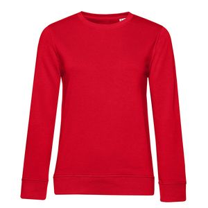 B&C BCW32B - Sweat col rond organique femme Rouge