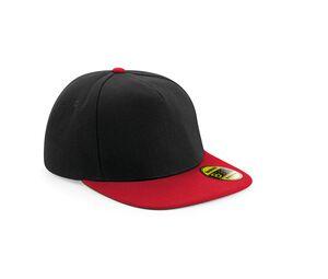 Beechfield BF660 - Casquette Visière Plate Snapback Black / Classic Red