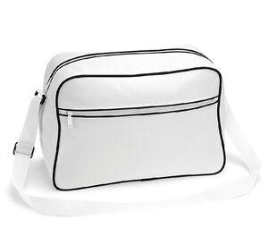 BagBase BG140 - Sac rétro Blanc-Noir