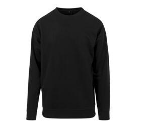 BUILD YOUR BRAND BY075 - Sweat homme col rond Black